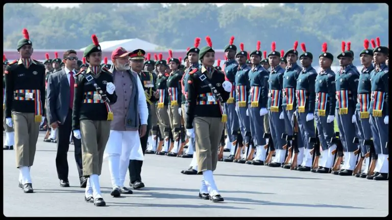 PM Modi attending the PM Rally of NCC Cadets in Cariappa Ground